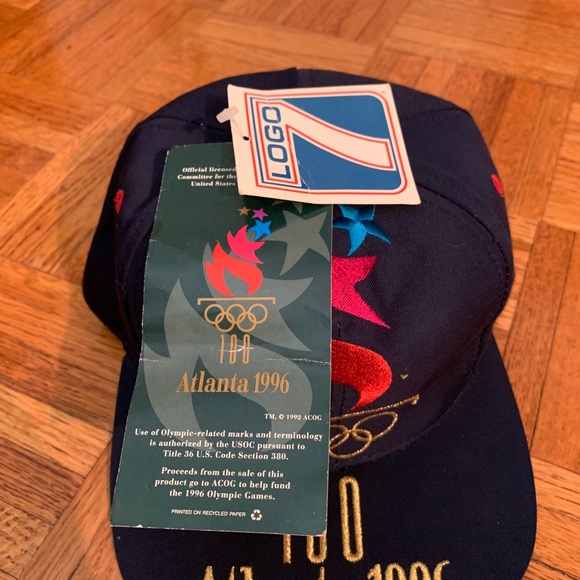 VTG Gold 1996 Olympic Games “100” Snapback Cap - Picture 3 of 5